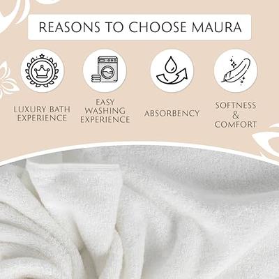 Maura Exquisite 4-Piece Turkish Bath Towel Set: Indulge in