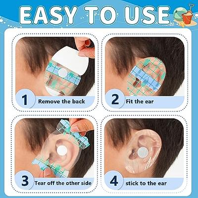 60 Pcs Ear Covers Waterproof Baby Shower Swimming Ear Stickers Newborn Ear  Plugs Kids Disposable Ear Tape Ear Protectors Showering Surfing Snorkeling