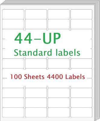 100 Full Sheets Sticker Paper for Laser & Ink Jet Printers, 8.5 x 11 Full  Sheet Address Shipping Label, 100 Sheets 100 Labels