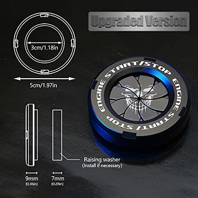 Push To Start Button Cover Rotary Engine Start Stop Button Cover  Anti-Scratch Decoration Cover Universal