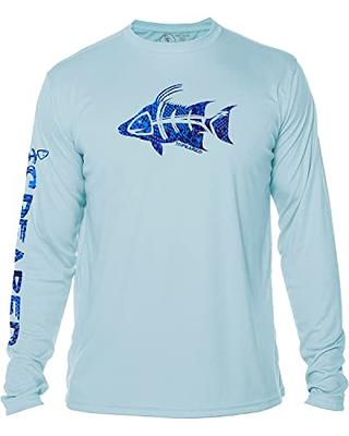 Spearfishing UV T-Shirt: UPF 50+ Long Sleeve Mens Sun Protection