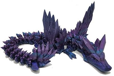 Crystal Dragon in Magic Black/Blue/Purple - Flexible Fidget Toy