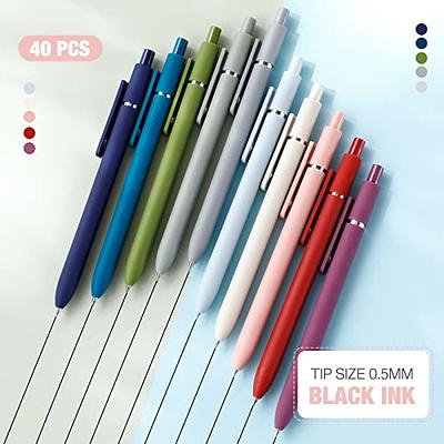 Abhay Gel Ink Pens Quick Dry Ink Pens Retractable Ink Pens Rolling Ball Gel Ink Pens Fine Point Smooth Writing Pens 0.5 mm Cute Off