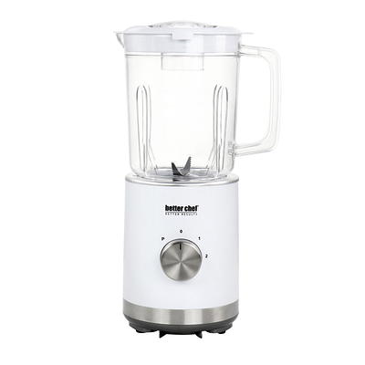 Hamilton Beach Power Elite Multi-Function Blender with Mess Free 40 oz.  Glass Jar and 3-Cup Chopper, Mini Food Processor, 700 Watts, Stainless  Steel, 58149 