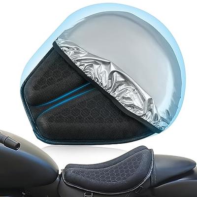 Motorcycle Gel Seat Cushion Comfort Shock Pad Cover Breathable