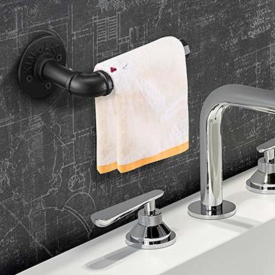 Industrial Pipe Kitchen Paper Towel Holder,Elibbren Heavy Duty DIY  Industrial Rustic Wall Mount Paper Towel Ract for Kitchen Bathroom, 1 Pack