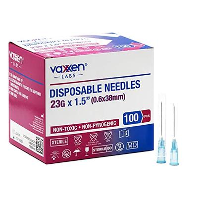 2.5ml Disposable Luer Lock Syringes with 25G 1 Inch Needle Individual  Package - Pack of 100 - Yahoo Shopping