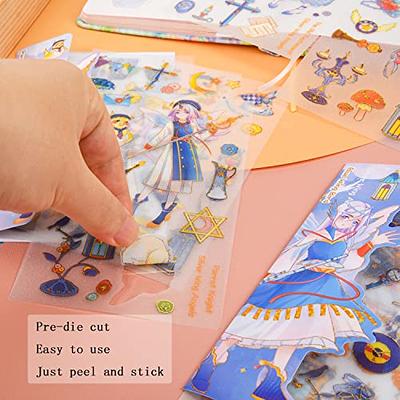 Kawaii Cartoon Girl Basic DIY Journal Sticker
