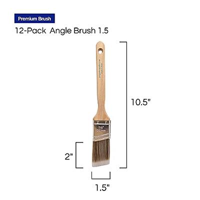 Pro Grade - Chip Paint Brushes - 24 Ea 1 Inch Chip Paint Brush Light Brown