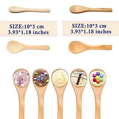 BambooMN Bamboo Black Serving Spoons, Mini Salt Spoon/Tiny Wooden Spoons  for Spices, 10pcs Black Oval 3.5 - Yahoo Shopping