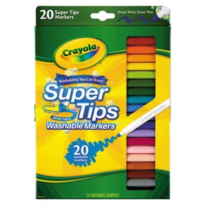  Crayola Super Tips Markers, Washable Markers, 10Count
