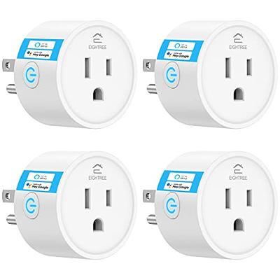 2-Pack LITEdge Outdoor Smart Plug, WiFi 2-in-1 Plug Power Outlet