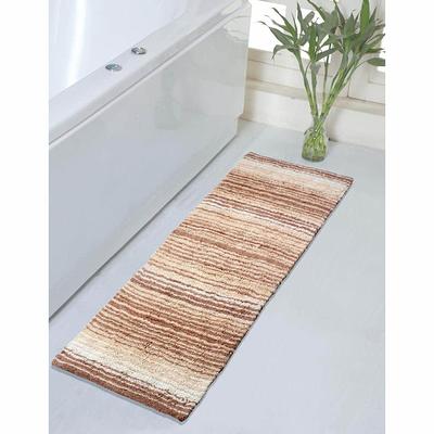 Double Ruffle Collection Absorbent Cotton Machine Washable Bath Rug - Yahoo  Shopping