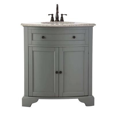 SUDIO Monroe 42 in. W x 22 in. D x 34 in. H Bath Vanity in Gray with White  Marble Top with White Sink Monroe-42G - The Home Depot