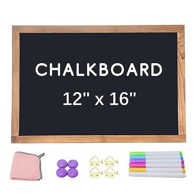  DOLLAR BOSS Chalkboard Calendar Corkboard Combo, 24 x 18  Magnetic Chalk Board for Wall Rustic Wooden Frame Monthly Calendar Planning  Menu Board for Office Home School Kitchen : Office Products