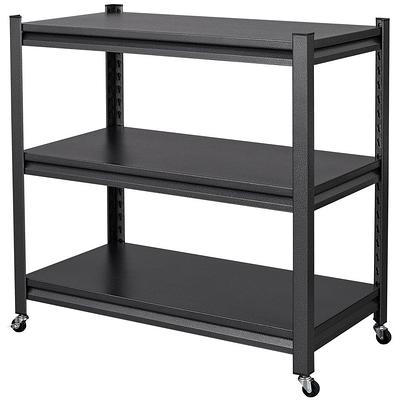 Boyel Living Black Heavy Duty 5-Tier Storage Shelving Freestanding Rack Shelving Unit