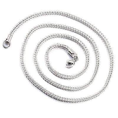  Jishi 33ft Stainless Steel Ball Chain 2mm Bead Dog Tag