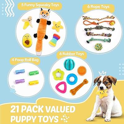 Dog Squeaky Chew Toy Soft PP Cotton Washable Teething Puppy Puzzle