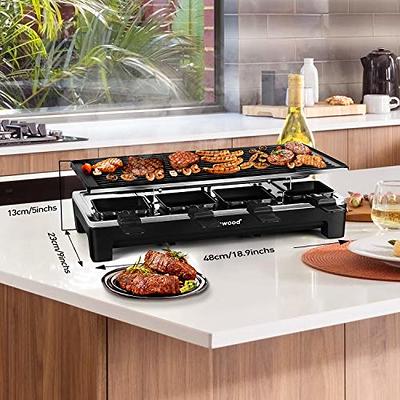 Techwood Smokeless Indoor Table Grill,1500W Electric Korean BBQ