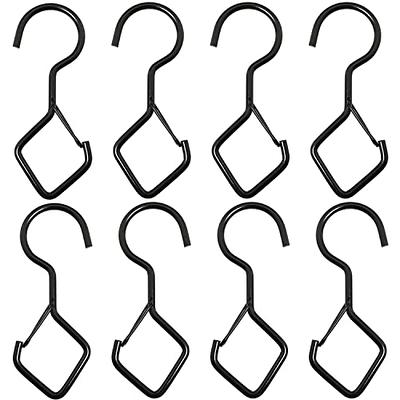 FSAH 17 Pcs S Hooks for Hanging Safety Buckle, 3.5 Inch Stainless Steel S  Shaped Locking Hooks for Colleague Dorm, Kitchen, Closet Rod Plants Pots  Towels Bags, Black - Yahoo Shopping
