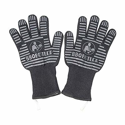 KITCHEN PERFECTION Silicone Smoker Oven Gloves-Extreme Heat