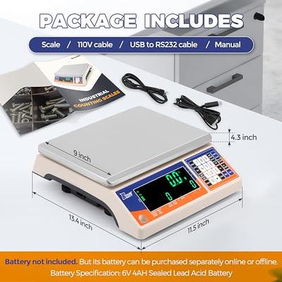 Bonvoisin Industrial Counting Weight Scale kg/g/lb/oz Electronic Digital  Inventory Counting Scale for Small Parts Coins Pieces with Data Cable (30kg/ 66lb, 0.5g/0.0011lb) - Yahoo Shopping