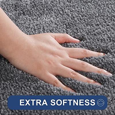 COSY HOMEER Bath Rugs for Bathroom Extra Thick - Anti-Slip Bath Mats Soft  Plush Yarn Shaggy 100% Strong Mirco Polyeste Mat Living Room Bedroom Mat