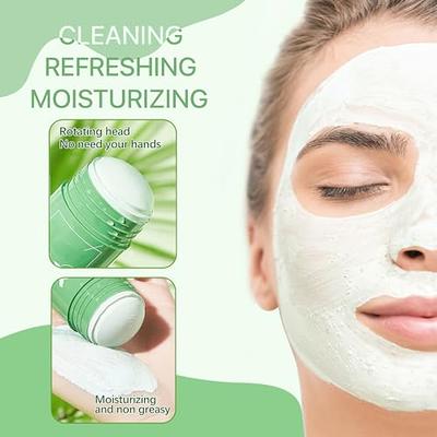 Pack Green Tea Mask Purifying Clay Stick, Moisturizes Oil Control Deep Face  Cleaning Mask Pore Improves Skin for All Skin Types Men Women