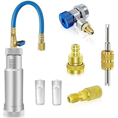 Boltigen AC Oil Dye Injector Kit, A/C Oil and Dye Injector Tools with R134a  R1234YF Adjustable Quick Couplers, R410 Mini Split Adapter, Oil Checkers  for R134A R1234YF R410A Refrigerant System - Yahoo