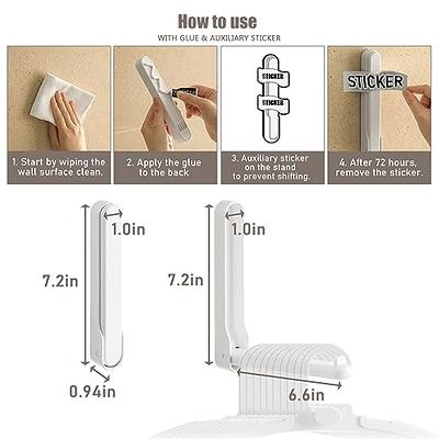 HAKDAY Hanger Stacker Organizer Stand, White Portable Hanger Holder Laundry  Room Organization Hanger Rack Storage