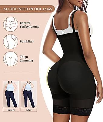 Bodysuit Shapewear For Women High Compression Lace Colombian Fajas Fajas  Reductoras De Latex Shaping Pants Beige XXXXXL 