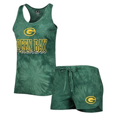 Green Bay Packers Concepts Sport Big & Tall T-Shirt and Shorts Set -  White/Charcoal