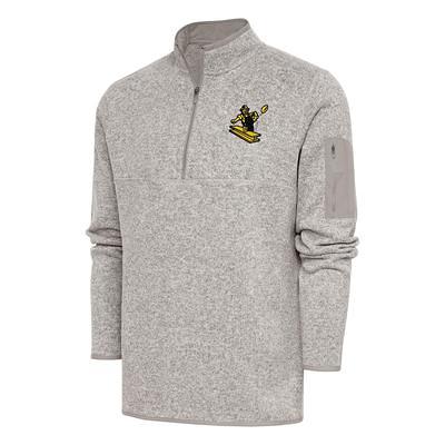 Miami Dolphins Antigua Action Quarter-Zip Pullover Sweatshirt - Oatmeal