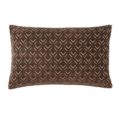 Blue Cream Trellis Velvet Throw Pillow Cover