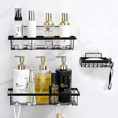 Sarvatr Shower Caddy Hanging Bathroom Organizer with Two Shelves & Soap  Holder Made of Durable Steel Shower Hanger for Shampoo Conditioner Shower  Gel - Sarvatr Store