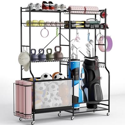 Rebrilliant Garden Tool Organizer With Wheels And Storage Hooks