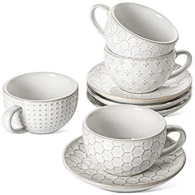 Latte Cup & Saucer (8oz) - Set of 2