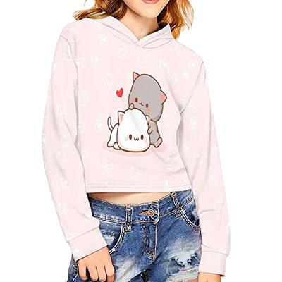 Showudesigns Cute Cat Sweatshirts for Girls Clothes Size 9-10