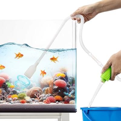 hygger Small Fish Tank Cleaner, Aquarium Cleaning Tools Kit with Handle,  Seaweed Scraper, Fishing Net, Sponge Brush,Wall Brush (S) : : Pet  Supplies