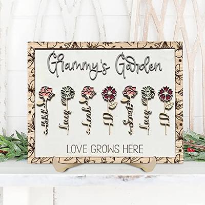 Custom Nana Gifts, Grandma's Garden Sign With Kids Names, Personalized Gifts  For Grandma On Mother's Day - Best Personalized Gifts For Everyone