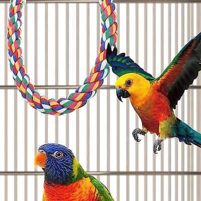 1613 Extra Large Rope Sisal Bungee Boing Coil Swing Bird Toy Parrot Cage Toys