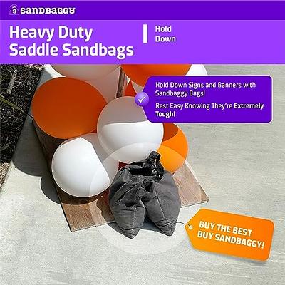 Filled Heavy Duty Saddle Sandbag 25lb Black