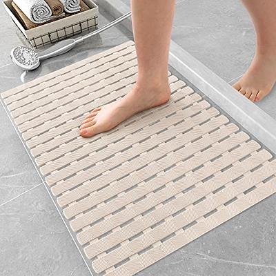 Extra Large Shower Mats Non Slip Without Suction Cups, 23.6 - 47.2 Inch, Bath  Mat for Textured Tub Surface, Loofah Mats for Shower and Bathroom, Quick  Drying, Beige - Yahoo Shopping