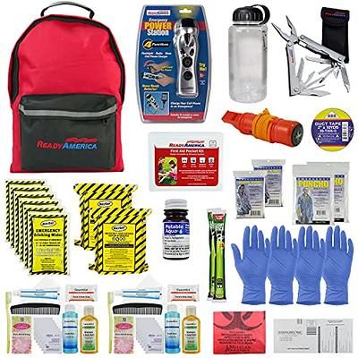 Ready America 72 Hour Deluxe Emergency Kit, 2-Person 3-Day Backpack, First  Aid Kit, Survival Blanket, Power Station, Emergency Food, Portable Disaster  Preparedness Go-Bag for Earthquake, Fire, Flood - Yahoo Shopping