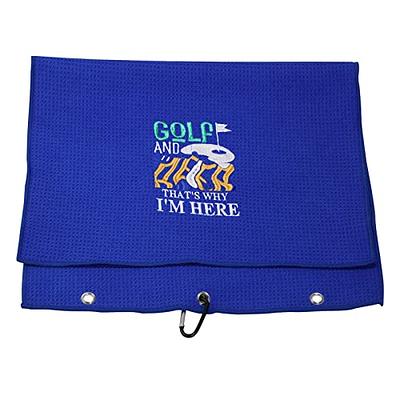 DYJYBMY Oh My God Look at Her Putt Funny Golf Towel, Embroidered