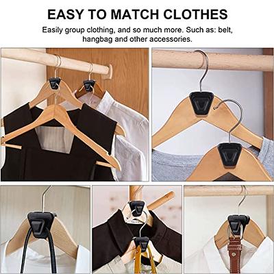 Space-Saving Clothes Hanger Connector Hooks