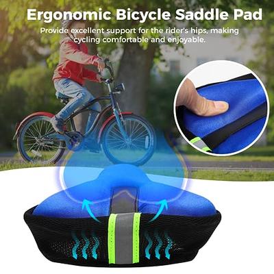 X WING Bike Seat Cushion Gel Bike Seat Cover, Gel Padded Bike Seat Cover  for Men Women Comfort, Stationary Bike Seat Cushions, Exercise Bike Seat  Cover, Bicycle Seat Cushion for Indoor 