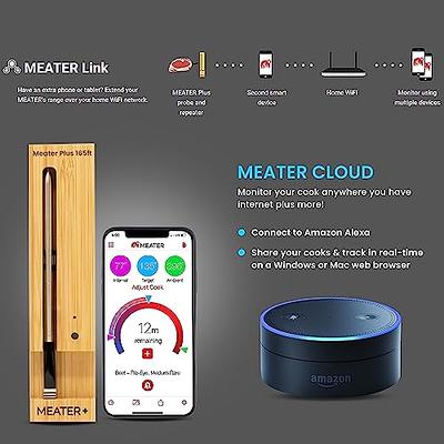  MEATER Plus: Long Range Wireless Smart Meat Thermometer with  Bluetooth Booster, For BBQ, Oven, Grill, Kitchen, Smoker, Rotisserie