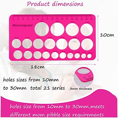 Momcozy Nipple Ruler, Nipple Ruler for Fange Sizing, Silicone and Soft,  Flange Sizing Measurement Tool, Breast Pump Sizing Tool for Momcozy