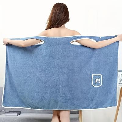 1pc Quick-dry Bath Towel Extra Large & Thick & Soft Coral Fleece